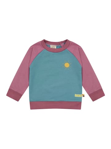 loud + proud Sweatshirt in Türkis/ Lila