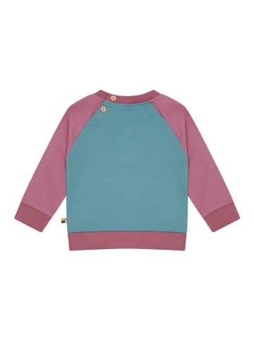 loud + proud Sweatshirt in Türkis/ Lila