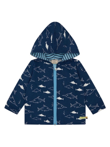 loud + proud Jacke in Dunkelblau/ Weiß