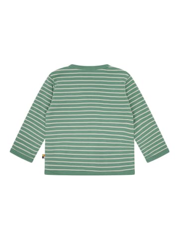 loud + proud Wende-Cardigan in Creme/ Grün