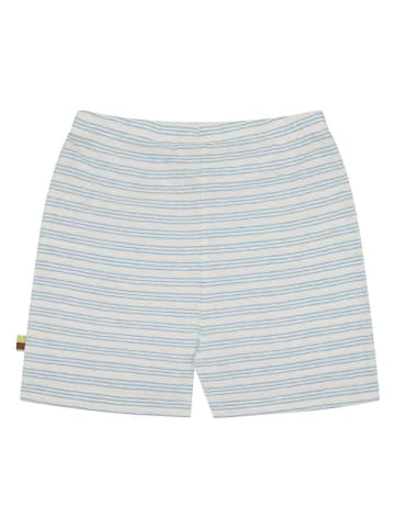 loud + proud Shorts in Weiß/ Hellblau