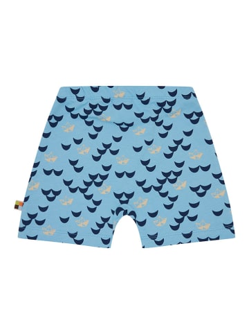 loud + proud Shorts in Hellblau/ Dunkelblau/ Beige