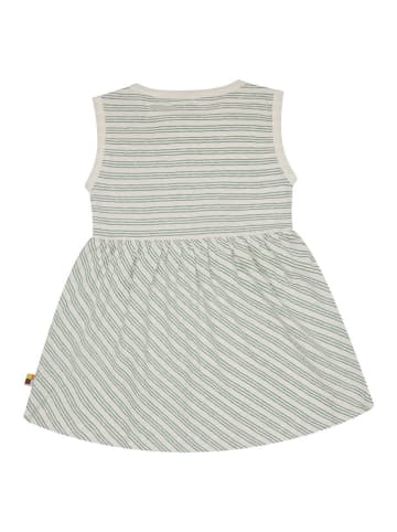 loud + proud Kleid in Creme/ Grün