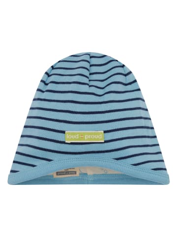 loud + proud 2tlg. Set: Mütze und Loop-Schal in Beige/ Türkis