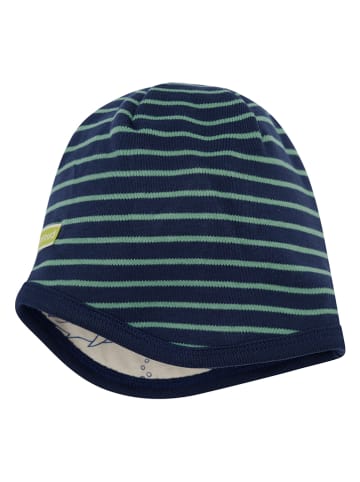 loud + proud 2tlg. Set: Mütze und Loop-Schal in Beige/ Dunkelblau