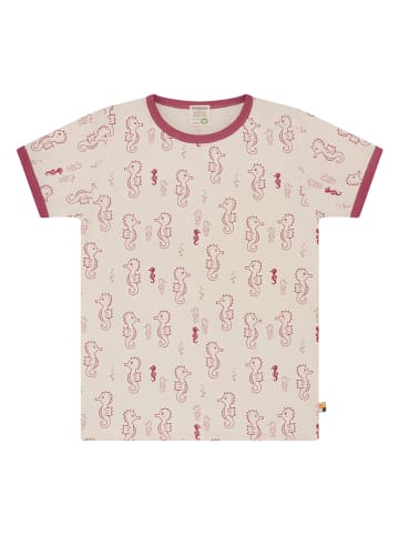 loud + proud Shirt in Creme/ Pink