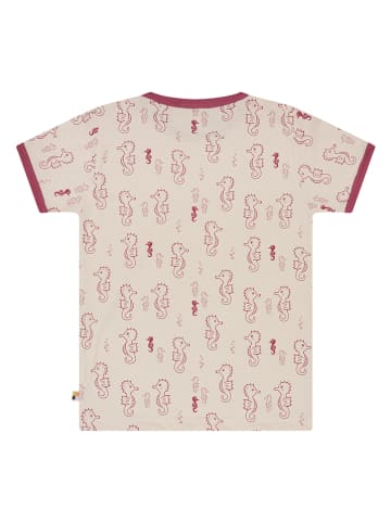 loud + proud Shirt in Creme/ Pink