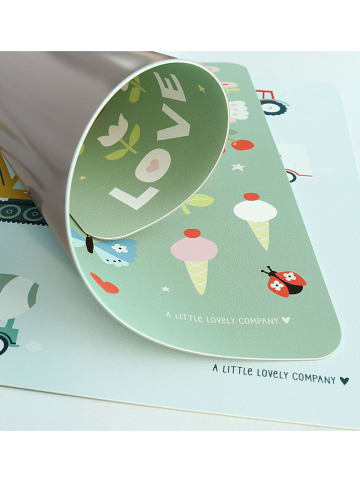 a little lovely company Podkładka stołowa "Joy" w kolorze zielonym - 42,5 x 34 cm