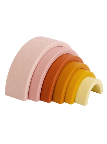 a little lovely company Układanka "Rainbow" w kolorze jasnoróżowo-pomarańczowym - 0+