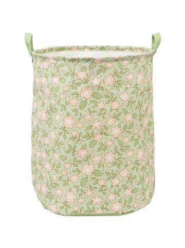 a little lovely company Kosz "Blossoms" w kolorze zielonym - wys. 50 x Ø 40 cm