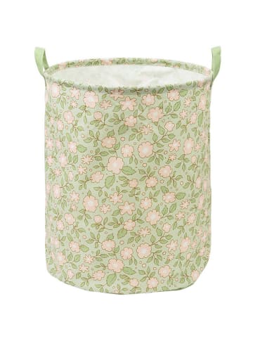 a little lovely company Kosz "Blossoms" w kolorze zielonym - wys. 50 x Ø 40 cm