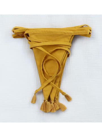 a little lovely company Girlanda w kolorze musztardowym - dł. 400 cm