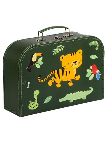 a little lovely company Kuferki (2 szt.) "Jungle Tiger" w kolorze zielonym