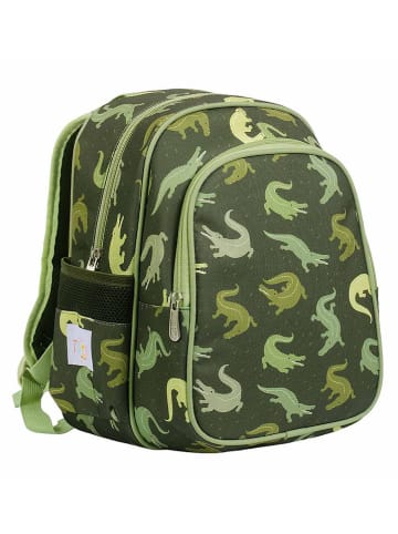 a little lovely company Kinderrucksack "Crocodiles" in Grün - (B)27 x (H)32 x (T)19 cm