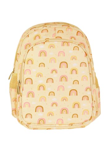 a little lovely company Kinderrugzak "Rainbows" geel - (B)27 x (H)32 x (D)19 cm
