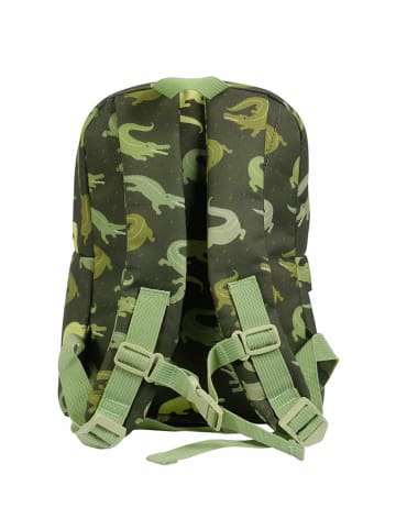 a little lovely company Kinderrugzak "Crocodiles" groen - (B)25,5 x (H)30 x (D)10 cm