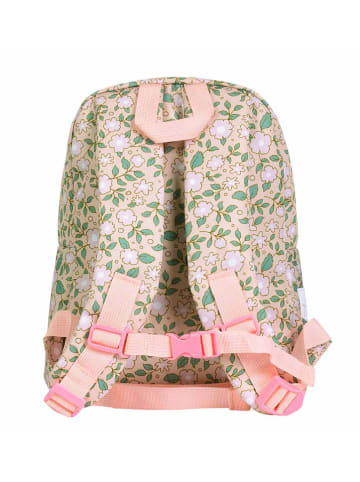 a little lovely company Kinderrucksack "Blossoms" in Rosa/ Grün - (B)25,5 x (H)30 x (T)10 cm