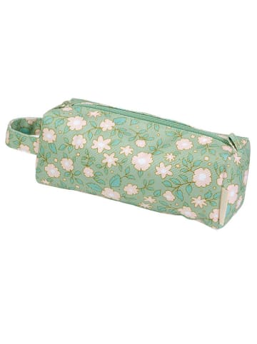 a little lovely company Etui "Blossoms" groen - (B)20 x (H)8 x (D)7 cm