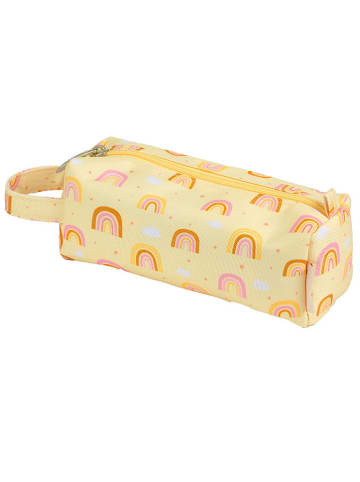 a little lovely company Etui "Rainbows" geel - (B)20 x (H)8 x (D)7 cm