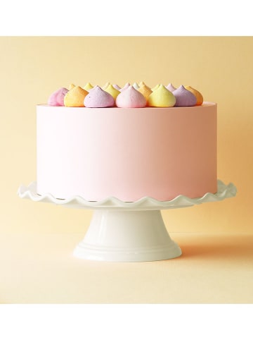 a little lovely company Patera "Wave" w kolorze kremowym - wys. 9 x Ø 27,5 cm