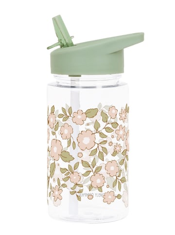 a little lovely company Bidon "Blossoms" w kolorze zielonym - 450 ml