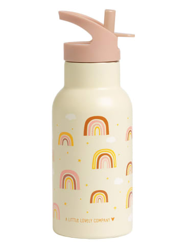a little lovely company Bidon "Rainbows" w kolorze żółtym - 350 ml