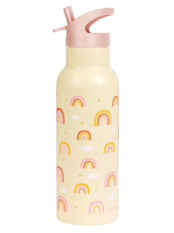 a little lovely company Bidon "Rainbows" w kolorze żółtym - 500 ml