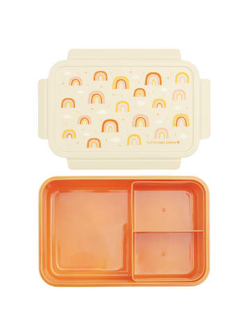 a little lovely company Lunchbox "Rainbows" in Gelb - (B)22 x (H)14,5 x (T)7 cm