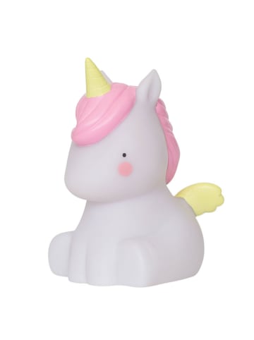 a little lovely company Nachtlicht "Unicorn" in Weiß/ Rosa - (B)10 x (H)12,5 cm