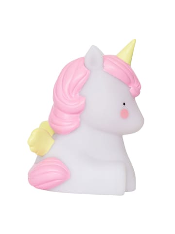 a little lovely company Nachtlicht "Unicorn" in Weiß/ Rosa - (B)10 x (H)12,5 cm
