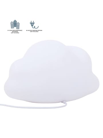 a little lovely company Nachtlicht "Cloud" in Weiß - (B)24,4 x (H)14,6 cm
