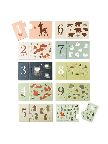 a little lovely company Puzzle "Forest friends" z cyframi - 2+