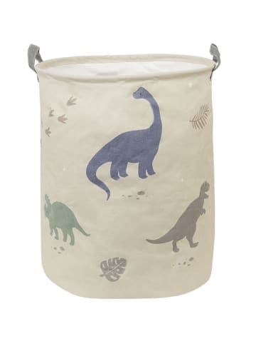 a little lovely company Aufbewahrungskorb "Dinosaurs" in Beige - (H)50 x Ø 40 cm