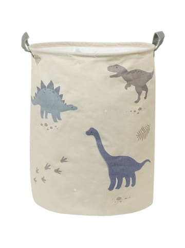 a little lovely company Aufbewahrungskorb "Dinosaurs" in Beige - (H)50 x Ø 40 cm