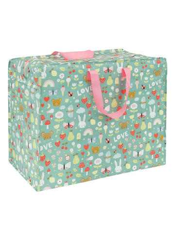 a little lovely company Torba "Joy" w kolorze zielonym do przechowywania - 58 x 45 x 28 cm