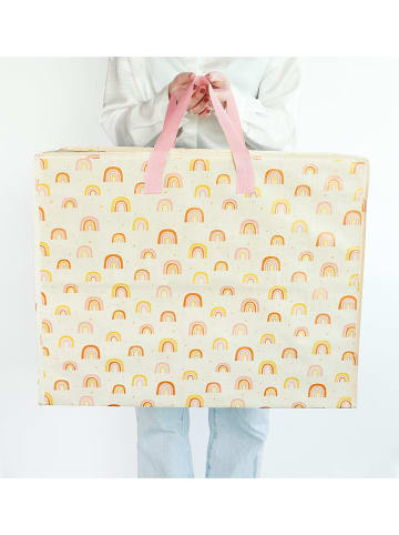 a little lovely company Aufbewahrungstasche "Rainbows" in Gelb - (B)58 x (H)45 x (T)28 cm
