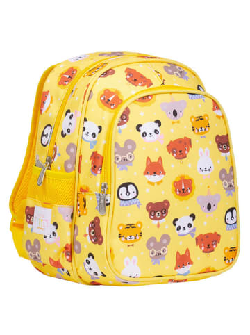a little lovely company Kinderrucksack "Animal friends" in Gelb - (B)27 x (H)32 x (T)19 cm