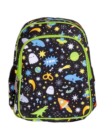 a little lovely company Kinderrucksack "Galaxy" in Schwarz/ Bunt - (B)27 x (H)32 x (T)19 cm