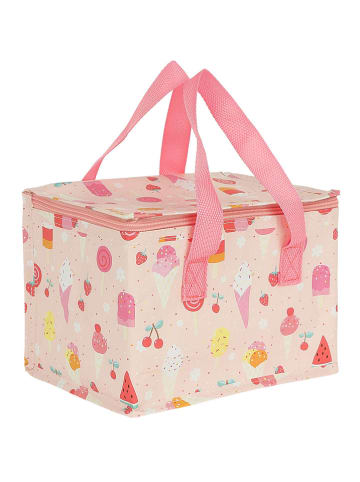 a little lovely company Isolier-Lunchtasche "Ice-cream" in Creme/ Rosa - (B)23 x (H)23 x (T)16 cm