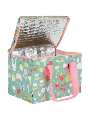 a little lovely company Isolier-Lunchtasche "Joy" in Grün - (B)23 x (H)23 x (T)16 cm
