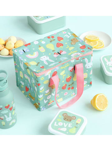 a little lovely company Isoleer-lunchtas "Joy" groen - (B)23 x (H)23 x (D)16 cm