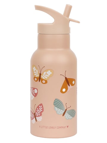 a little lovely company Drinkfles "Butterflies" beige - 350 ml
