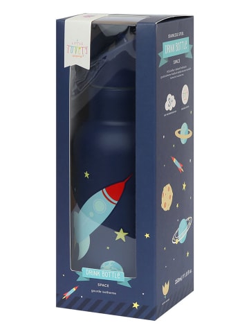 a little lovely company Drinkfles "Space" donkerblauw - 350 ml