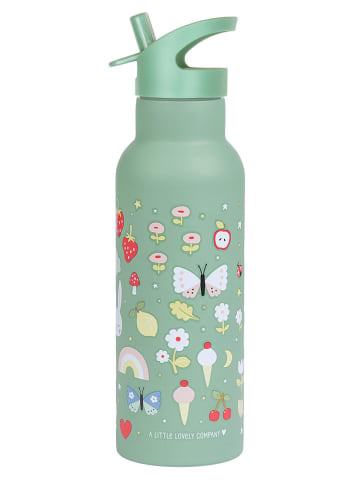 a little lovely company Bidon "Joy" w kolorze zielonym - 500 ml