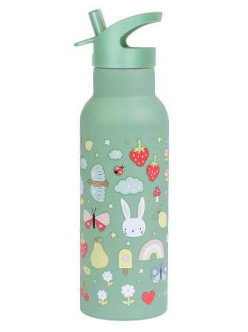 a little lovely company Bidon "Joy" w kolorze zielonym - 500 ml