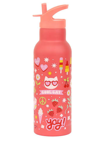 a little lovely company Drinkfles "Fun" roze - 500 ml
