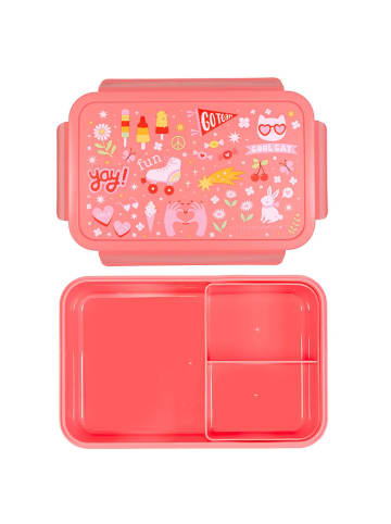 a little lovely company Lunchbox "Fun" roze - (B)22 x (H)14,5 x (D)7 cm