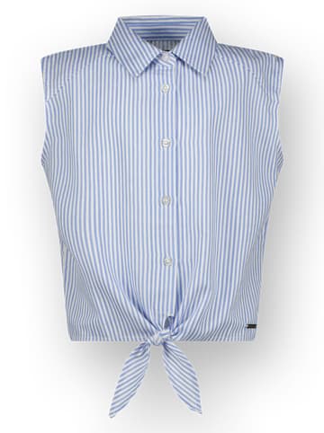 RAIZZED® Blusentop in Hellblau/ Weiß