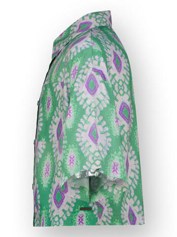 RAIZZED® Bluse "Helda" in Grün/ Lila