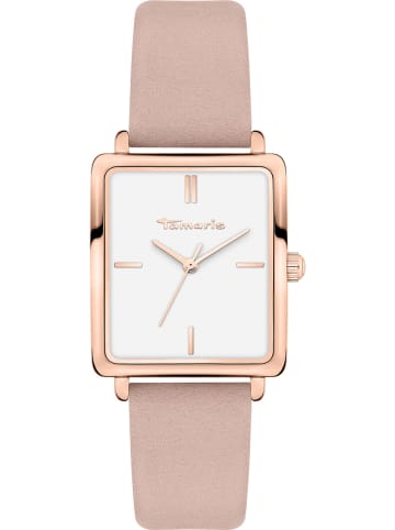 Tamaris Quarzuhr in Rosa/ Roségold/ Weiß